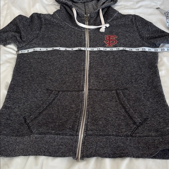 Florida State Seminoles Zip Up Hoodie Pressbox Size XL Womens Charcoal - Picture 9 of 11